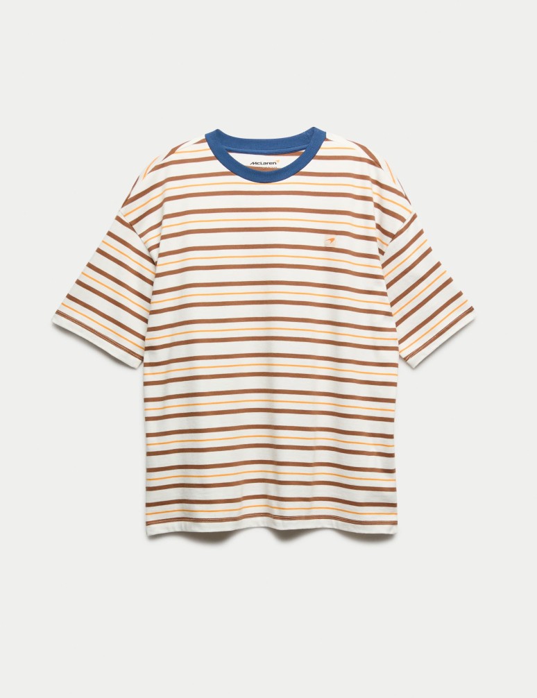 Pure Cotton McLaren™ Striped T-Shirt (6-16 Years)