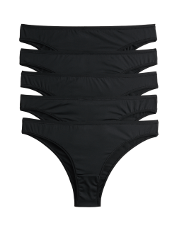 5pk Microfibre Brazilian Knickers