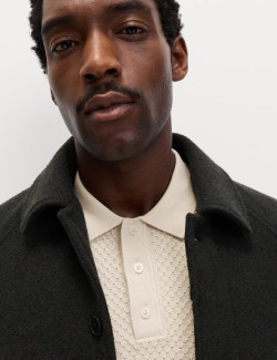 Polokošile s texturou, z bavlny a modalu