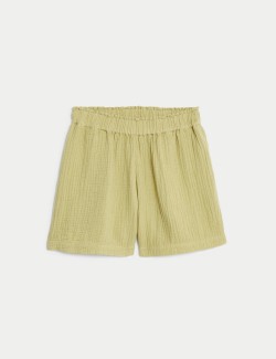 Pure Cotton Textured Beach Shorts