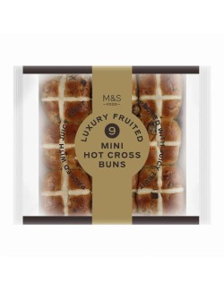 9 kořeněných mini mazanců se sultánkami, korintkami Vostizza a pomerančovou a citronovou kůrou