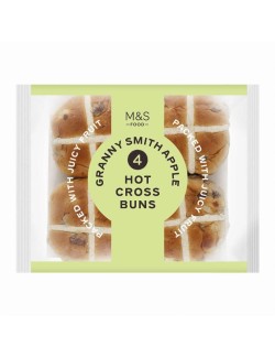 4 mazance s kousky polokandovaných jablek Bramley a se skořicí