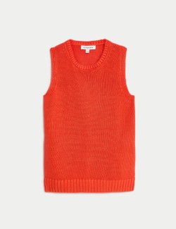 Pure Linen Knitted Vest