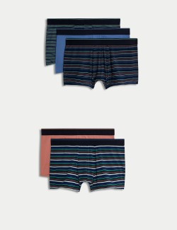 5pk Cotton Rich Stretch Cool & Fresh™ Striped Hipsters