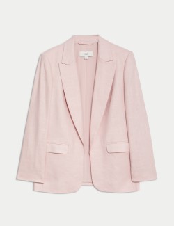 Linen Rich Relaxed Single Breasted Blazer
