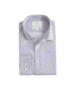 Pruhovaná košile klasického střihu z bavlny s nežehlivou úpravou