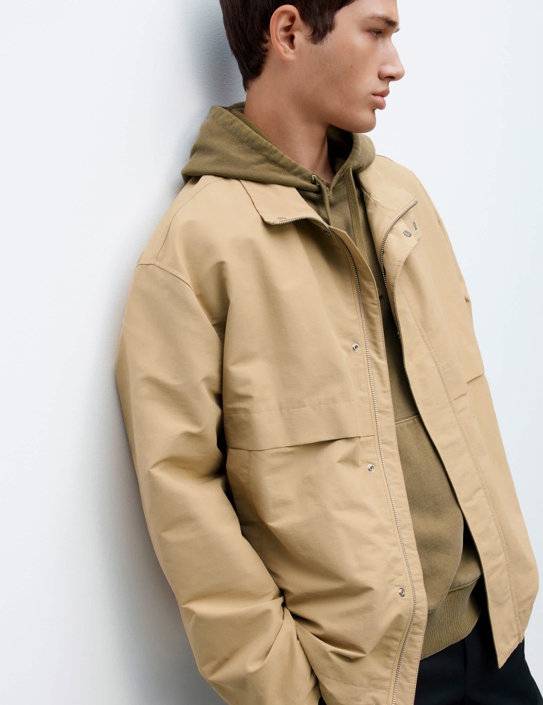 Barvená mikina s kapucí, z čisté bavlny