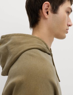 Barvená mikina s kapucí, z čisté bavlny