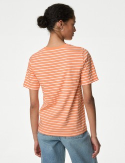 Pure Cotton Striped Everyday Fit T-Shirt