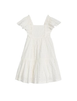 Pure Cotton Tiered Dress (2-8 Yrs)