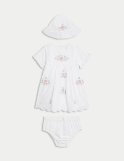 3dílný outfit obsahující šaty z čisté bavlny s motivem Králíček Petr™ (0–3 roky)