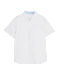 Jednobarevná košile, z čisté bavlny (6–16 let)