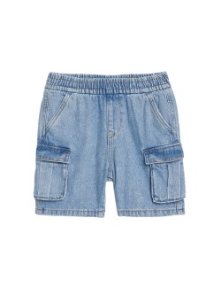 Džínové kapsáčové šortky (2–8 let)