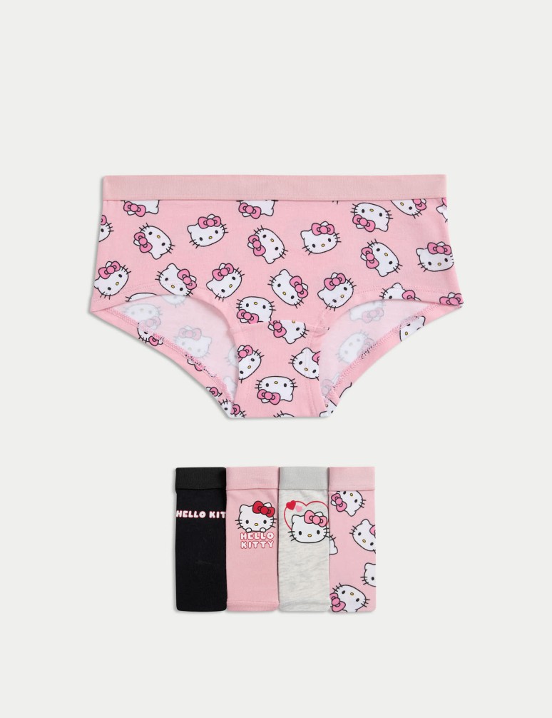 5pk Cotton Rich Hello Kitty™ Shorts (5-16 Yrs)