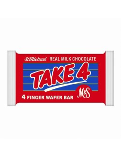 4 oplatky s kakaovou pastou máčené v mléčné čokoládě