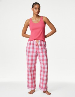 Cotton Rich Ribbed Printed Pyjama Set