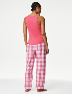 Cotton Rich Ribbed Printed Pyjama Set