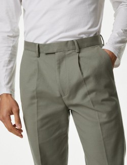 Elegantní strečové chino kalhoty zúženého střihu