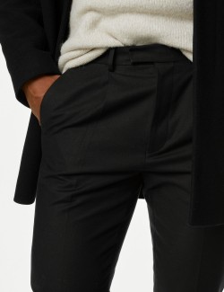 Elegantní strečové chino kalhoty zúženého střihu