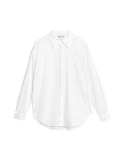 Vyšívaná košile z čisté bavlny s límečkem