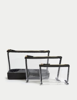 Sada 3 cestovních kosmetických taštiček