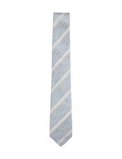 Slim Striped Pure Silk Tie