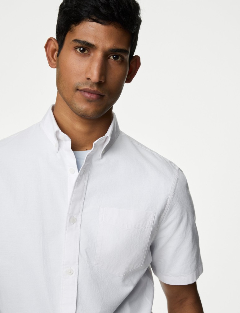 Easy Iron Pure Cotton Oxford Shirt