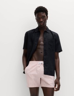 Plavecké šortky z mačkaného materiálu