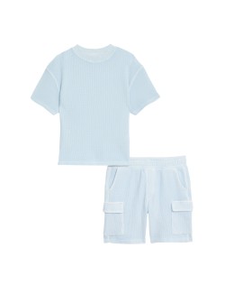 Outfit s topem a kalhotami, z čisté bavlny (2–8 let)