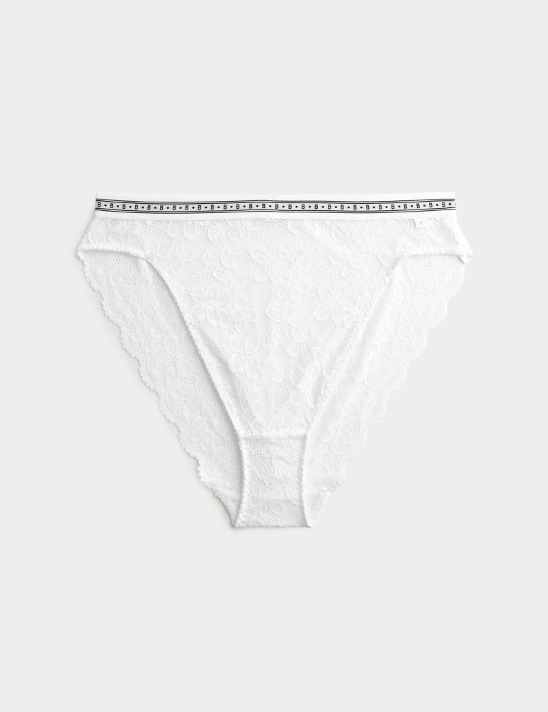 Kalhotky s vysokými nohavicemi Cleo s krajkou