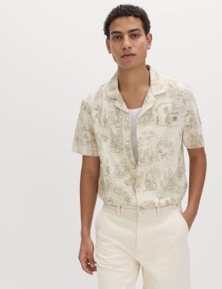 Pure Cotton Printed Short Sleeve Shirt