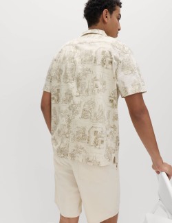 Pure Cotton Printed Short Sleeve Shirt