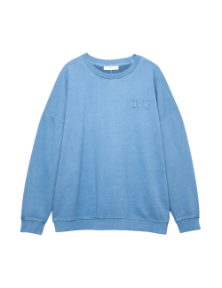 Domácí mikina s vysokým obsahem bavlny, počesaná vnitřní strana