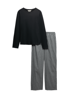 Pure Cotton Printed Long Sleeve Pyjama Set