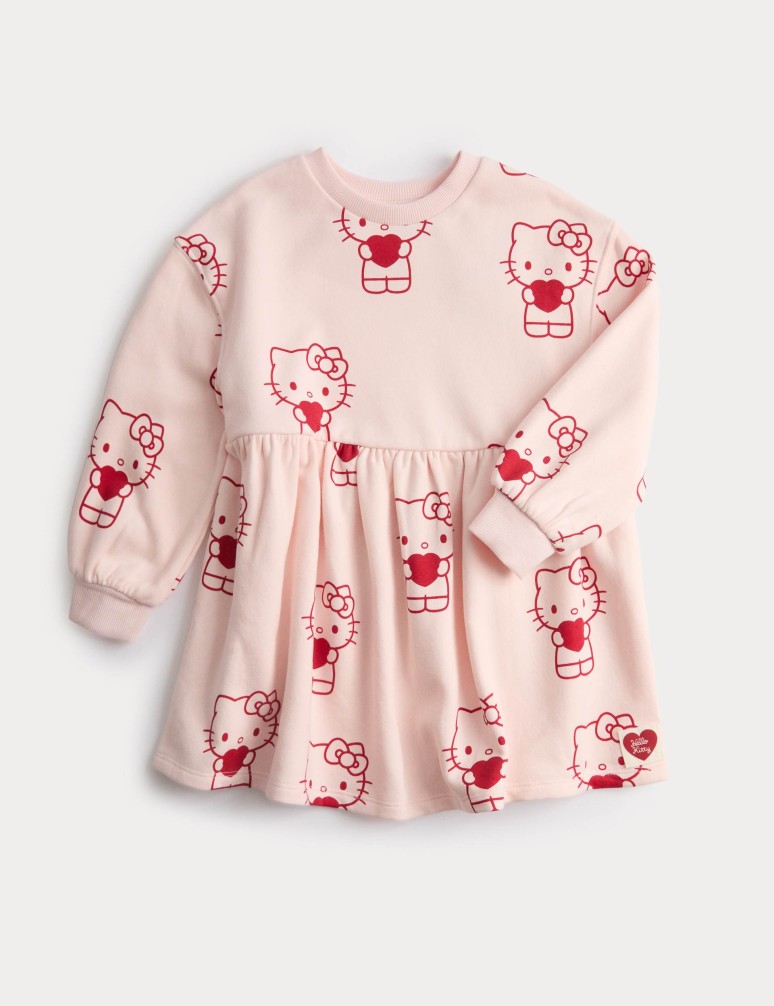 Cotton Rich Hello Kitty™ Sweatshirt Dress (1-10 Years)