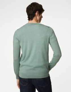 Pure Extra Fine Merino Wool Crew Neck Jumper