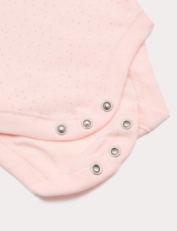 7 Pack Pure Cotton Bow Bodysuits (0-3 Years)