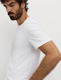 Pure Cotton Crew Neck T-Shirt