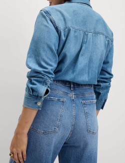 Džíny s nohavicemi mrkváčového střihu ke kotníkům a vysokým pasem