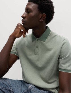 The Ultimate Tipped Pique Polo Shirt