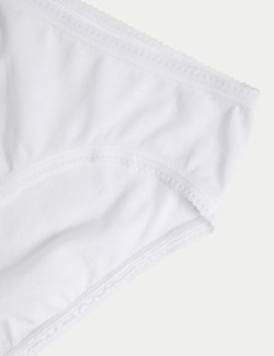 5pk Pure Cotton High Leg Knickers