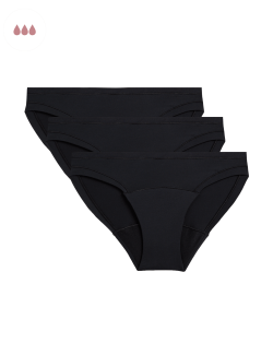Vysoce savé menstruační bikinové kalhotky, 3 ks