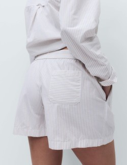 Krátká pruhovaná souprava, z čisté bavlny