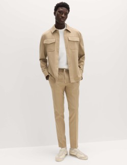 Elastické formální kalhoty klasického střihu