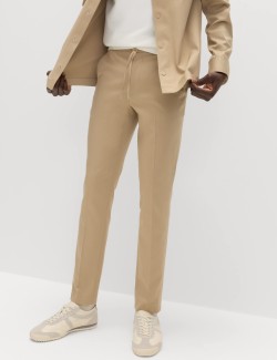 Elastické formální kalhoty klasického střihu