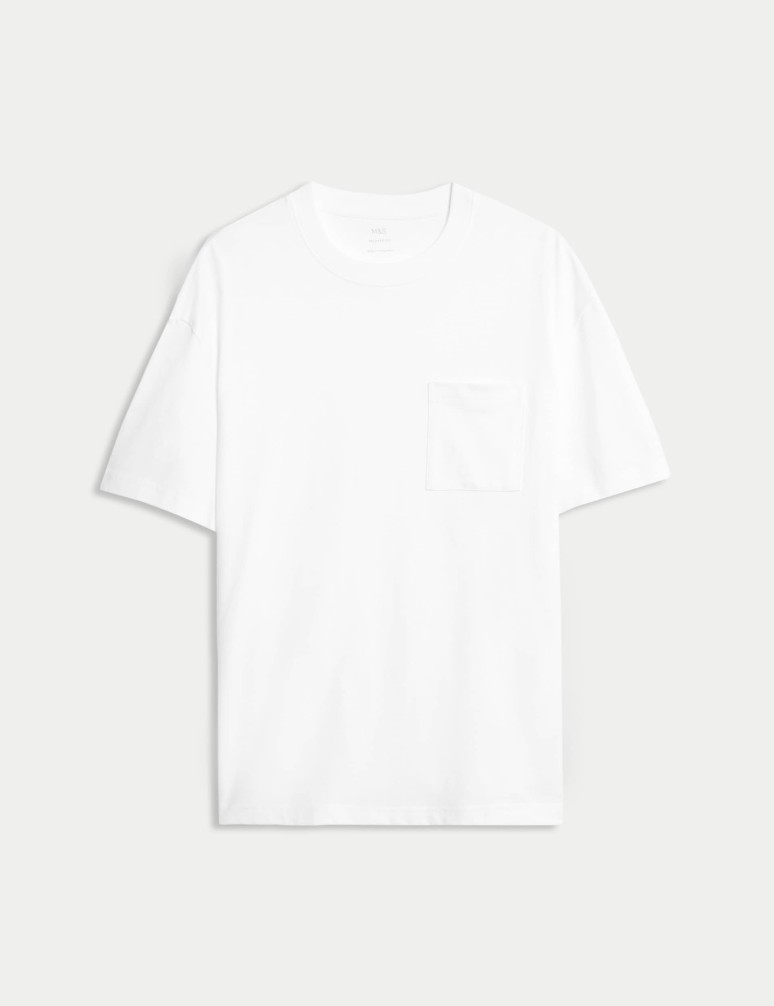 Pure Cotton Midweight Pocket T-shirt