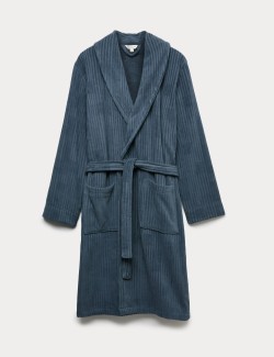 Pure Cotton Burnout Textured Dressing Gown