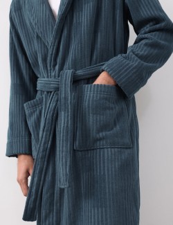 Pure Cotton Burnout Textured Dressing Gown