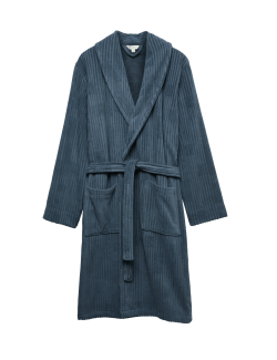 Pure Cotton Burnout Textured Dressing Gown