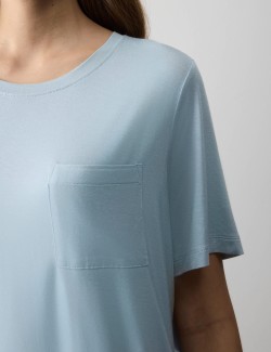 Pocket Detail Pyjama Top